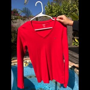 Tommy Hilfiger Red long sleeve shirt